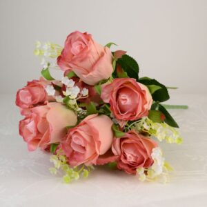 Bimbós rózsa csokor sötét rózsaszín