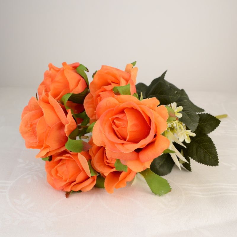 Nyílott rózsa csokor narancssárga 1 Nyílott rózsa csokor narancssárga